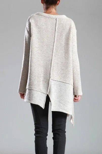 針織設計下擺的無序之美 一種打破常規的藝術表達